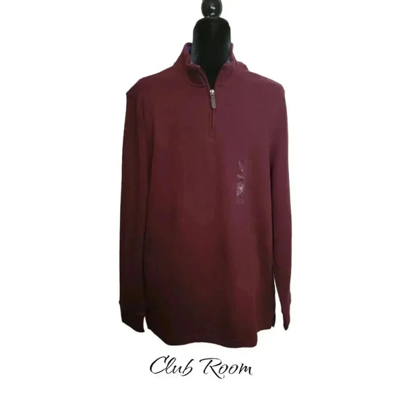 Club Room Sweater Burgandy NWT Lg - Picture 1 of 4